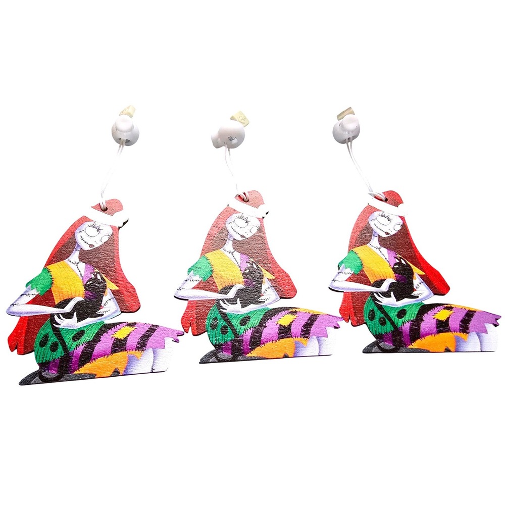 NWOT The Nightmare Before‎ Christmas Ornaments Set of 6 Wooden Ornaments